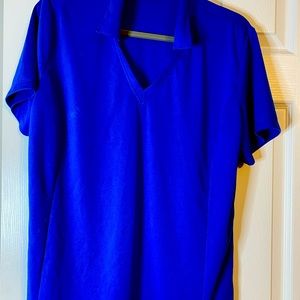 Royal blue women’s golf polo